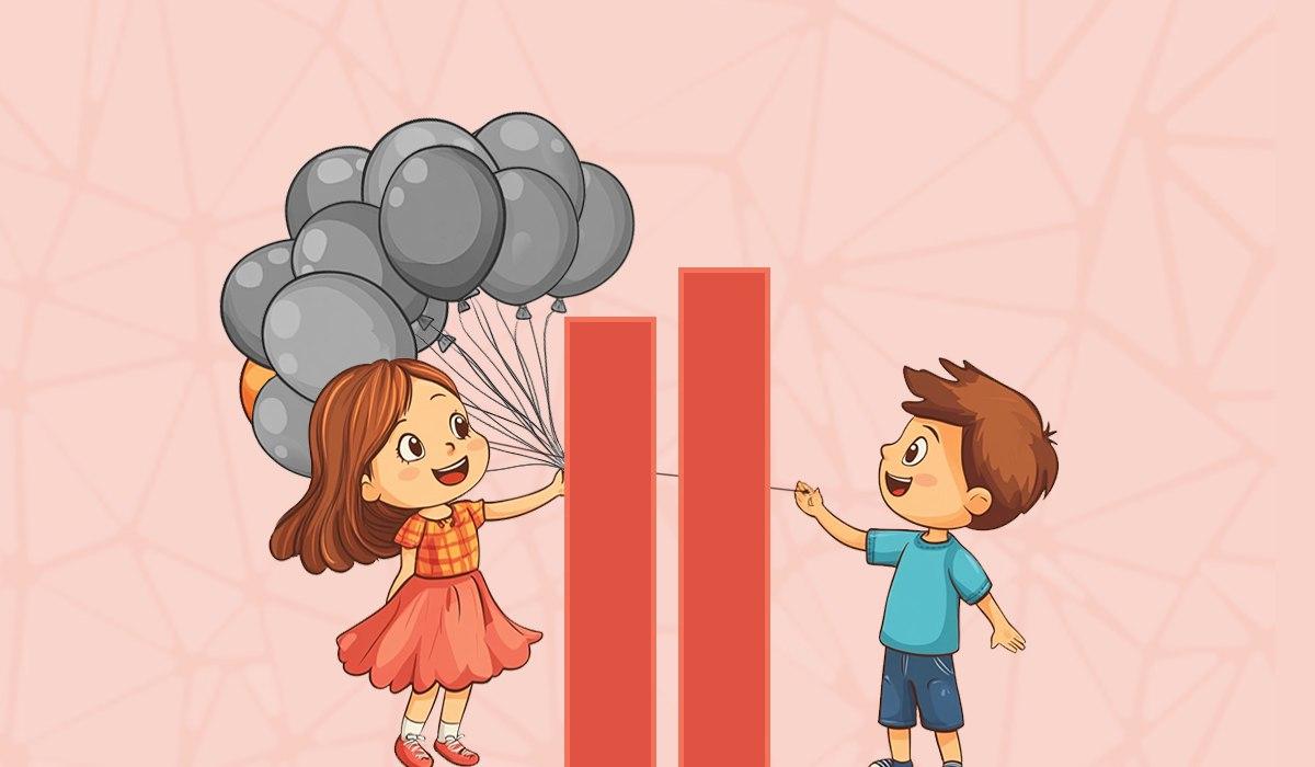 Poiss, kes hoiab käes oranži õhupalli / kollaaž Mojei fotoga