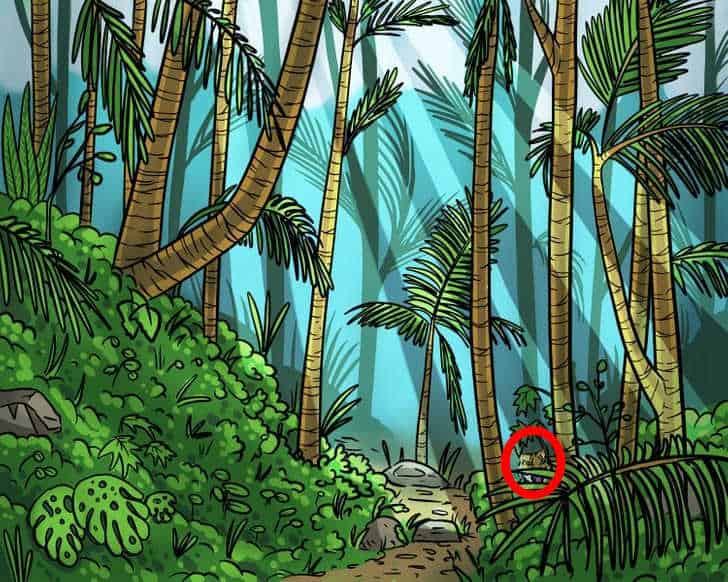 Optiline illusioon unicumidele: sa pead 9 sekundiga leidma metsas tiigri üles.